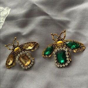 Gold and Green Bee Brooch pick one 1️⃣